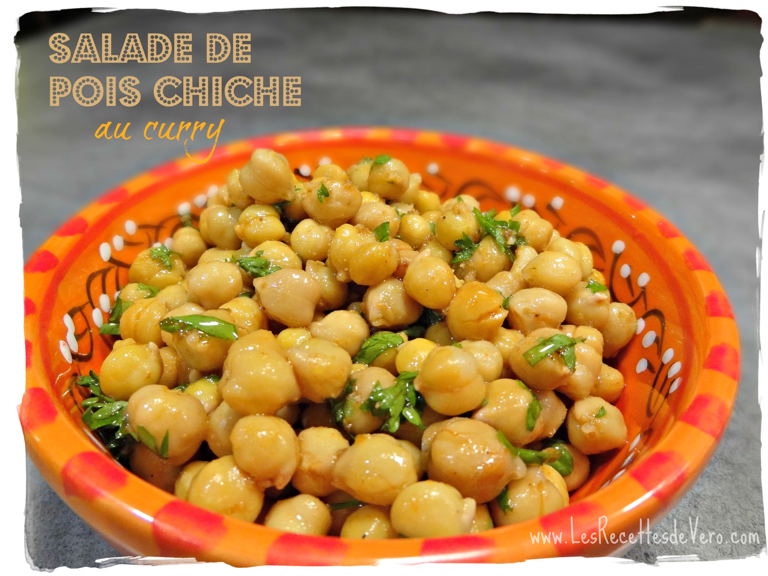 Salade pois chiche curry