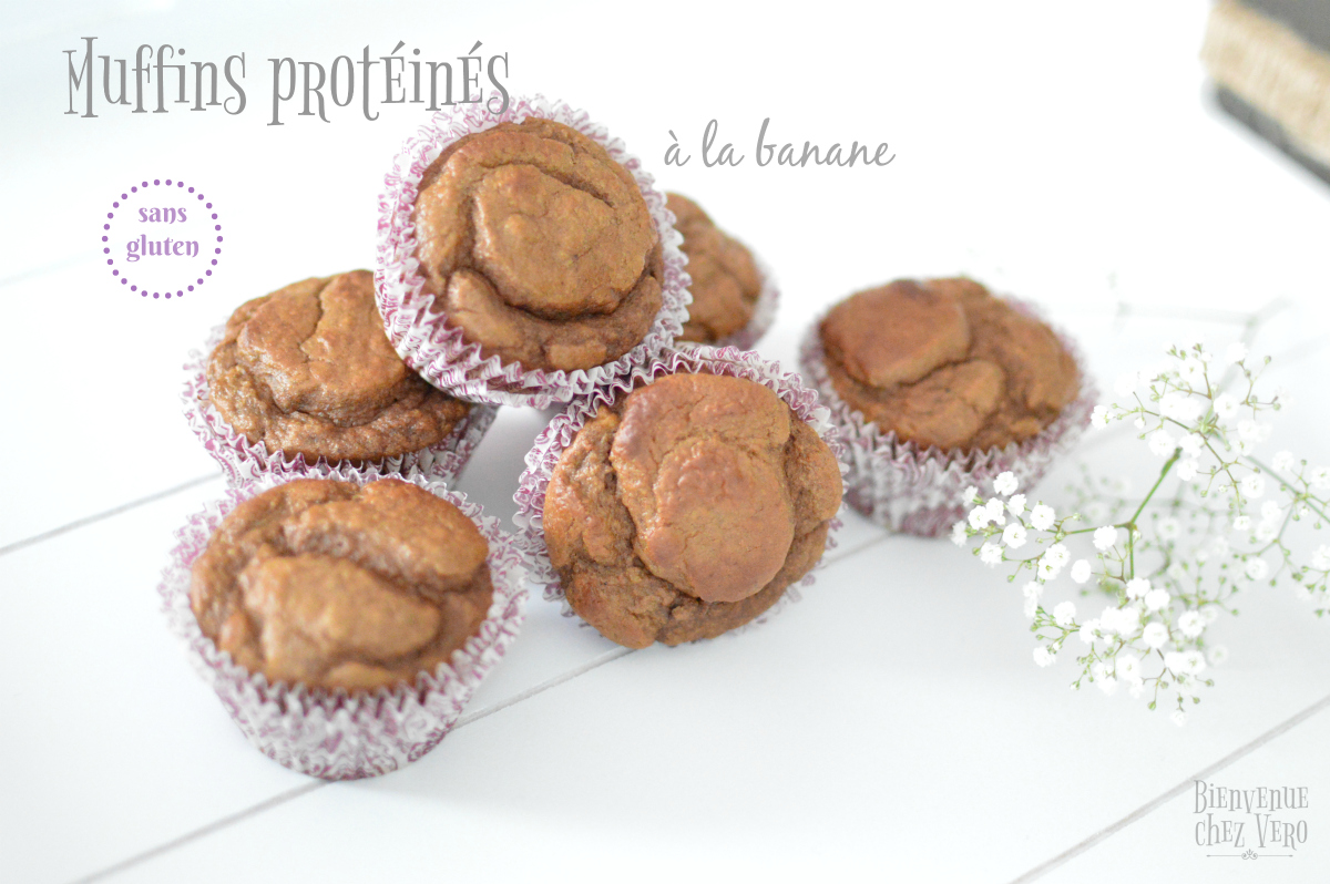 Bienvenue chez vero - Muffins sans gluten proteinés à la banane