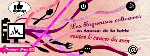 Bannière des blogueurs culinaires en faveurs de la lutte contre le cancer du sein - Bienvenue chez vero - Octobre rose