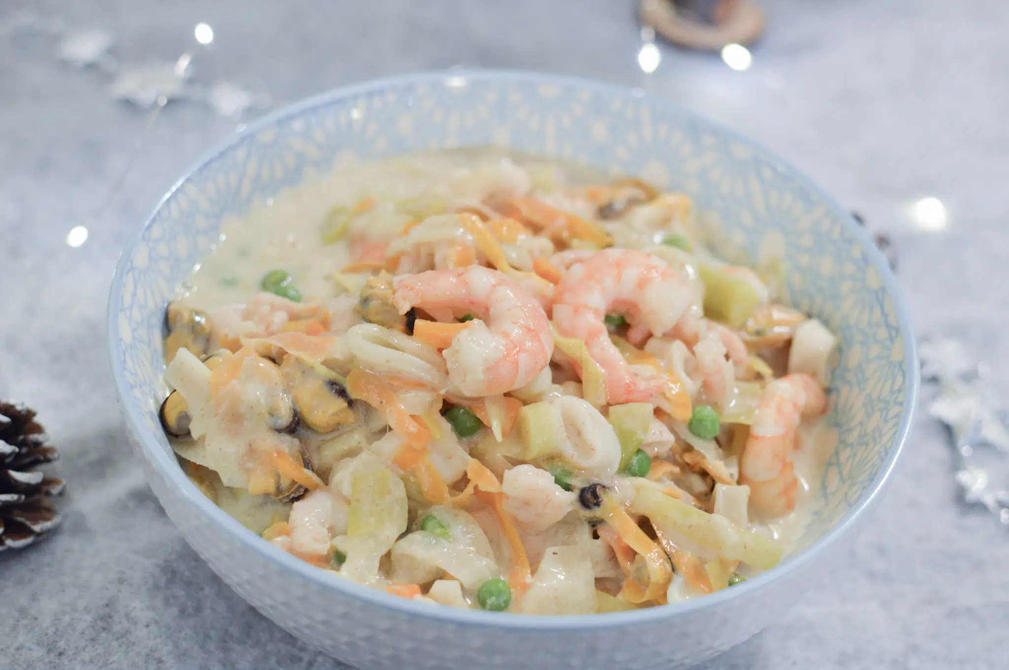 Marmite de fruits de mer aux petits légumes - Repas festif IG Bas - Bienvenue chez vero