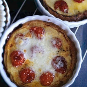 Mini pizzas aux tomates cerises (pizzettes apéro) version après-cuisson