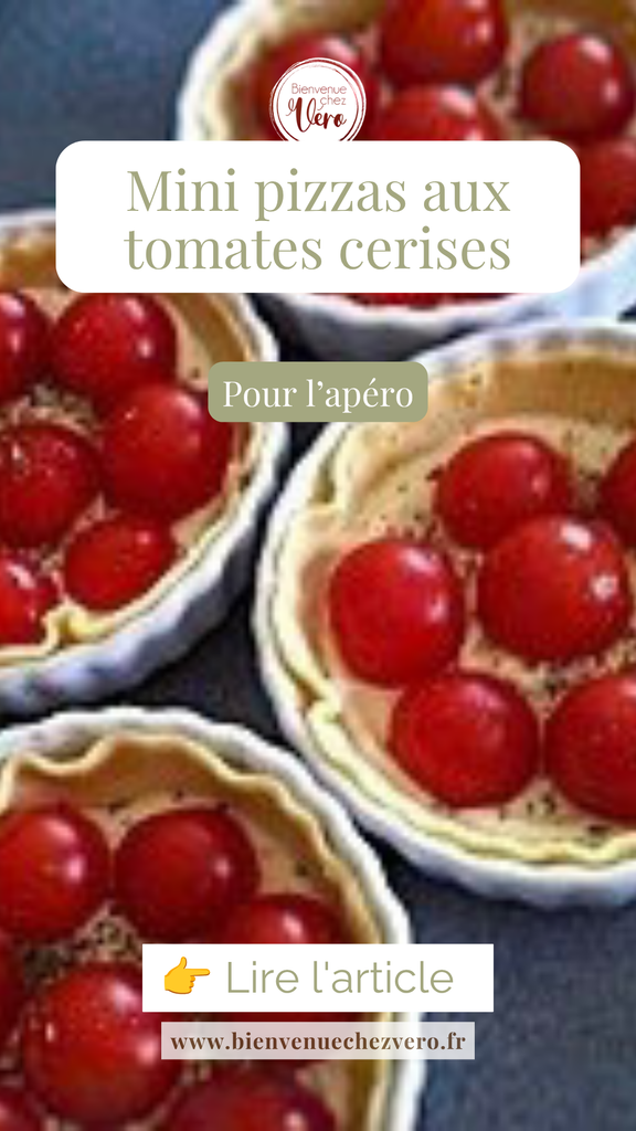 Pinterest - Mini pizzas au tomates cerises pour l'apéro
