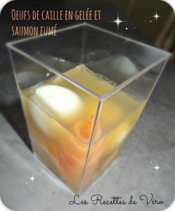 Oeufs de caille en gelée