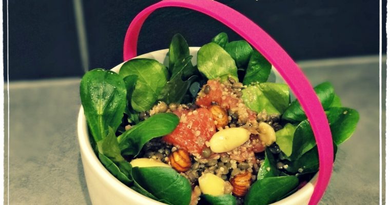 Comment Faire Une Salade De Lentilles Vertes et Quinoa au Pamplemousse
