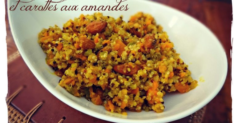 Curry de lentilles, quinoa et carottes aux amandes