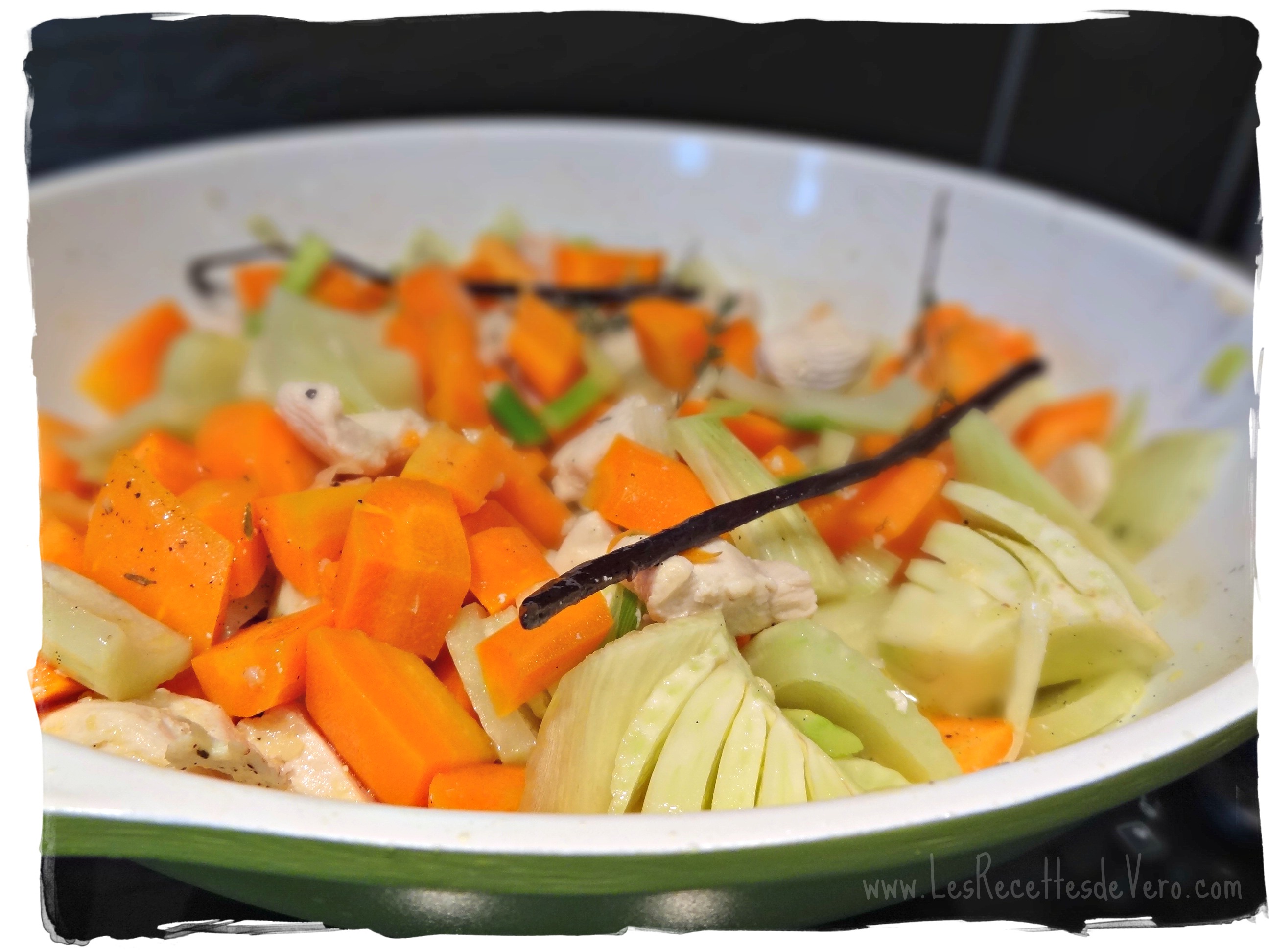 Poelée De Poulet Et Carottes à La Vanille