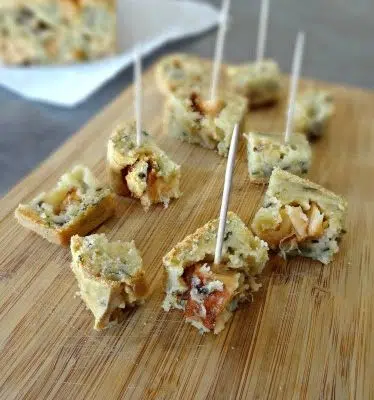 Cake au saumon fumé et basilic (sans gluten) pour l’apéritif