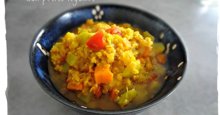 Lentilles corail aux petits légumes