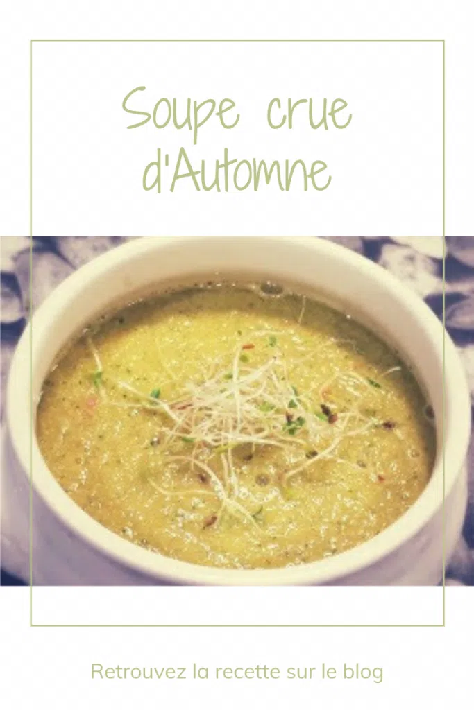 Soupe crue d'automne - Recette rapide vitaminée (2)