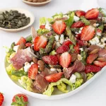 recette asperges vertes fraises féta