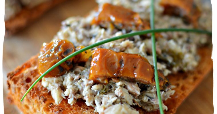 Toasts de sardine à l’ail – Sans gluten