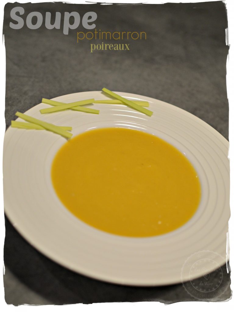 Soupe potimarron poireaux