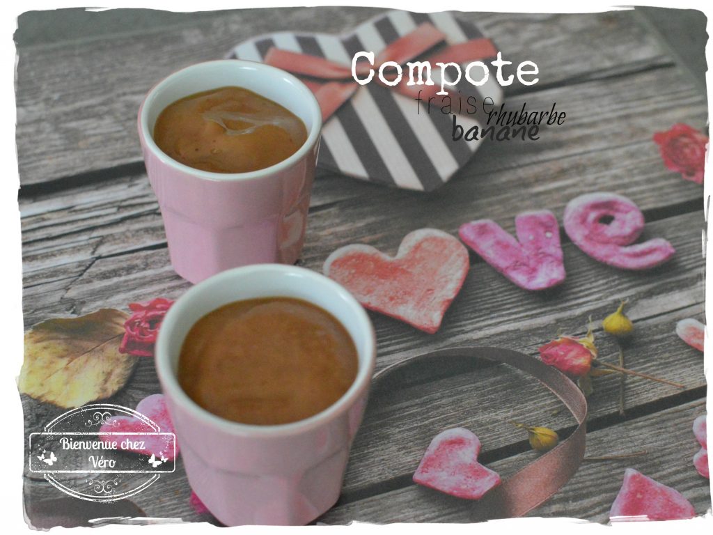 Compote De Fraise, Banane Et Rhubarbe Facile à Faire