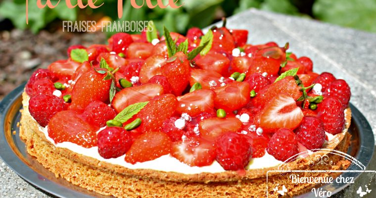 Comment faire une Tarte folle aux fraises et aux framboises