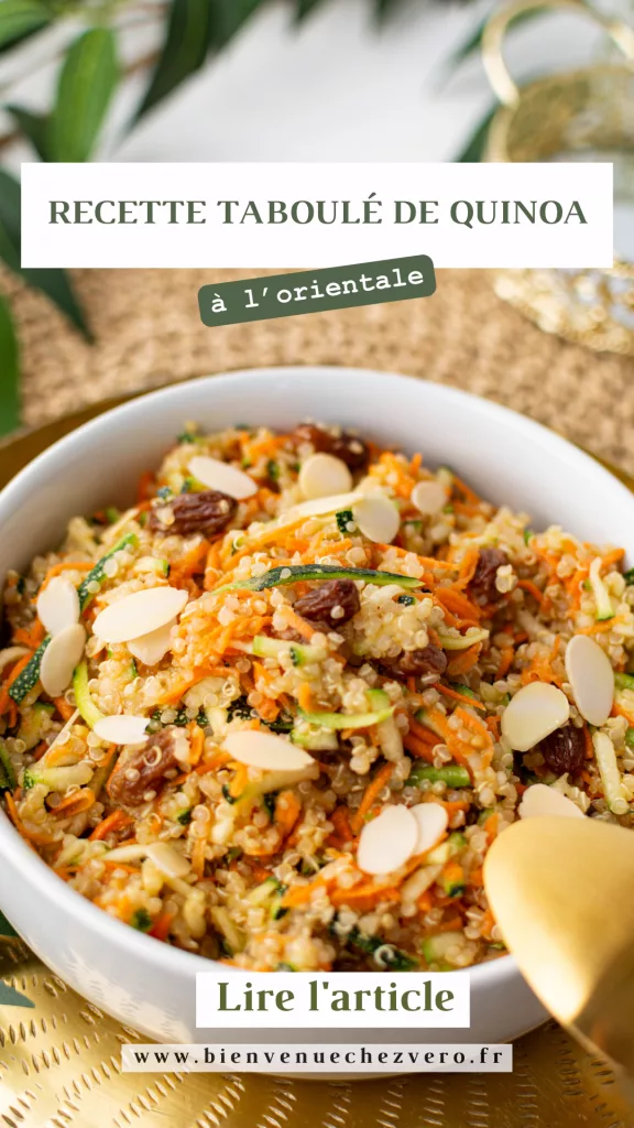 recette de taboulé de quinoa à l'orientale