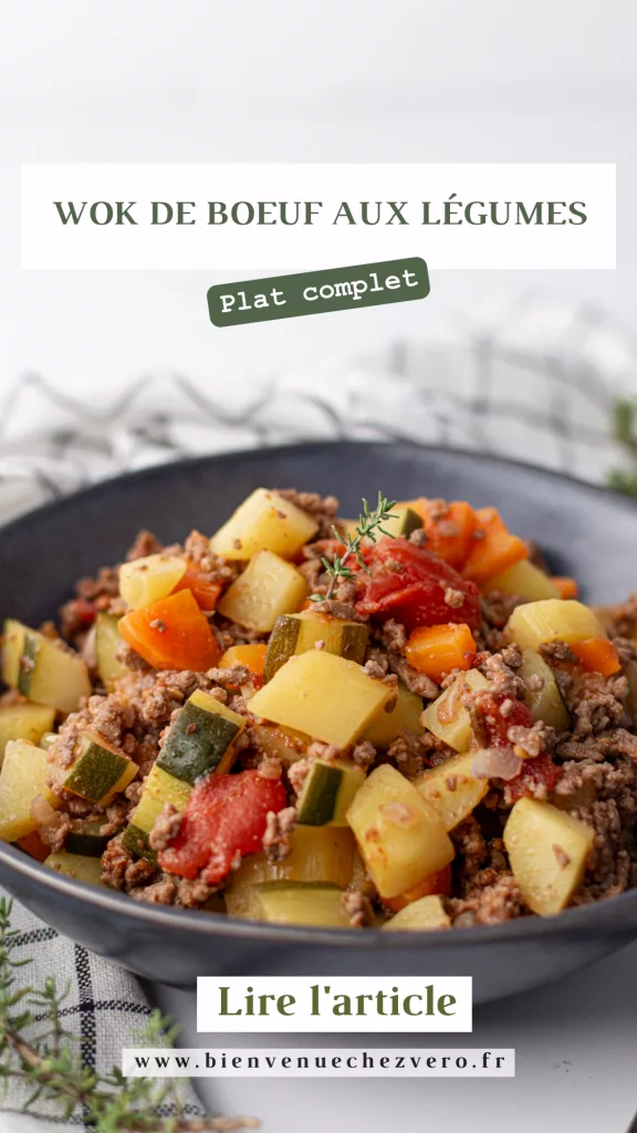 Wok de boeuf aux légumes