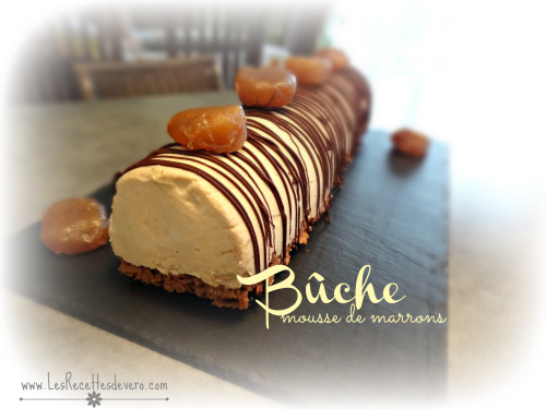 Bûche mousse de Marron