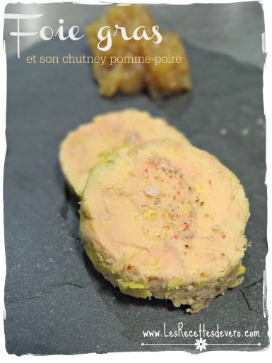 Foie gras maison et son chutney pommes-poires