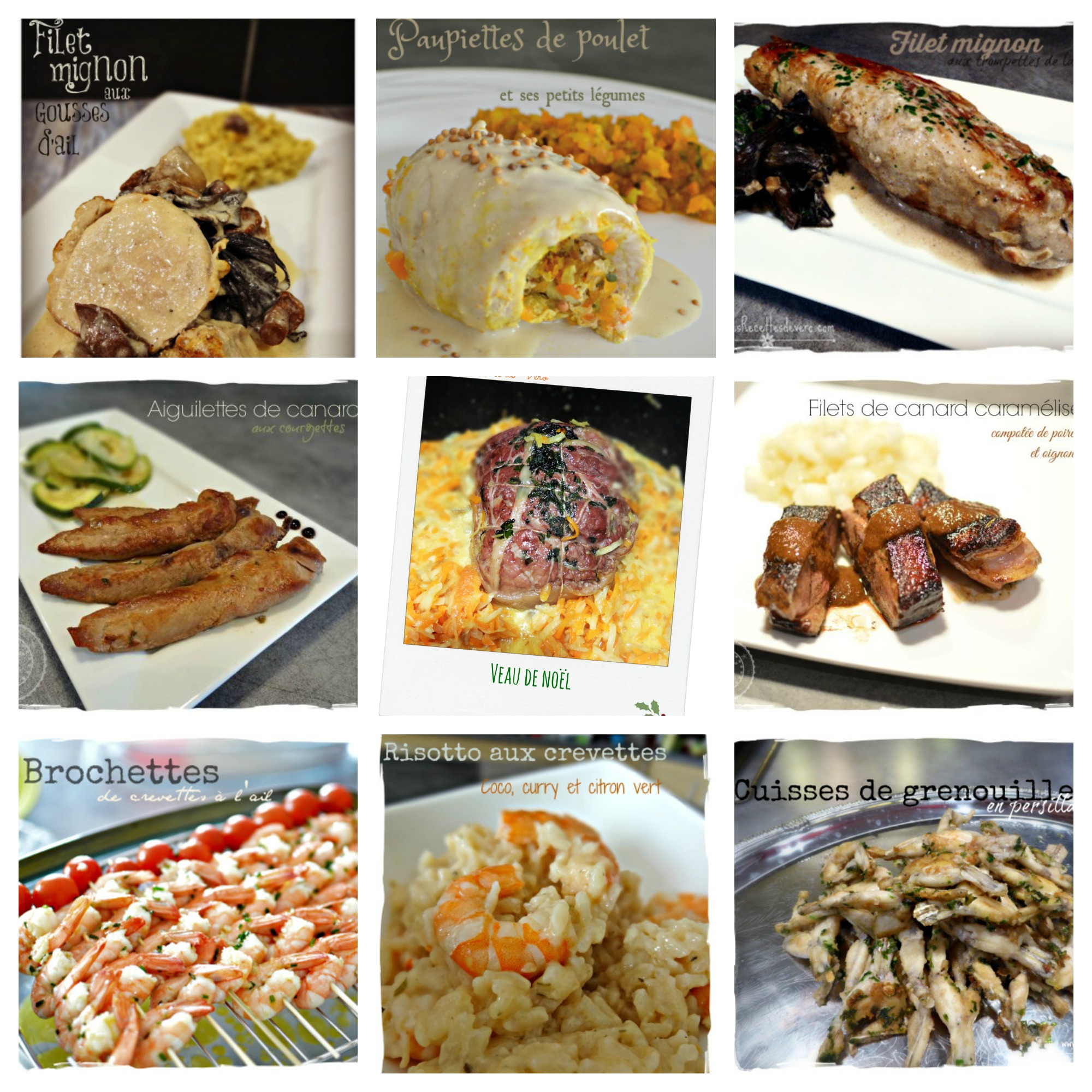 9 menus pour Noel