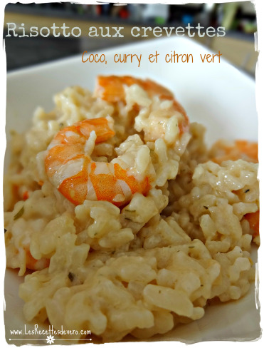 Risotto aux crevettes coco curry et citron vert