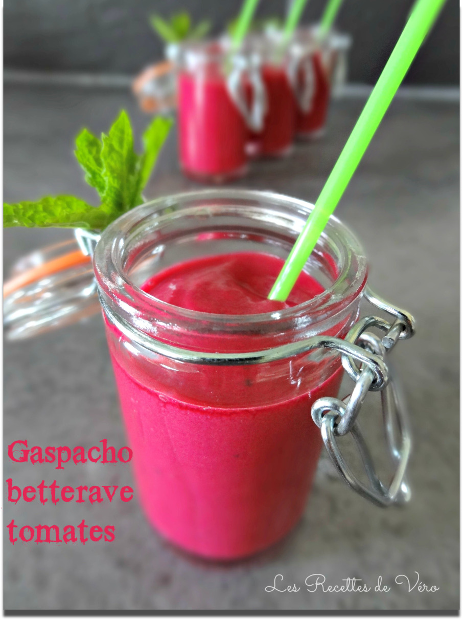 Gaspacho betterave tomates