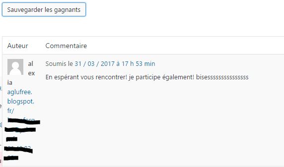 La gagnante du concours