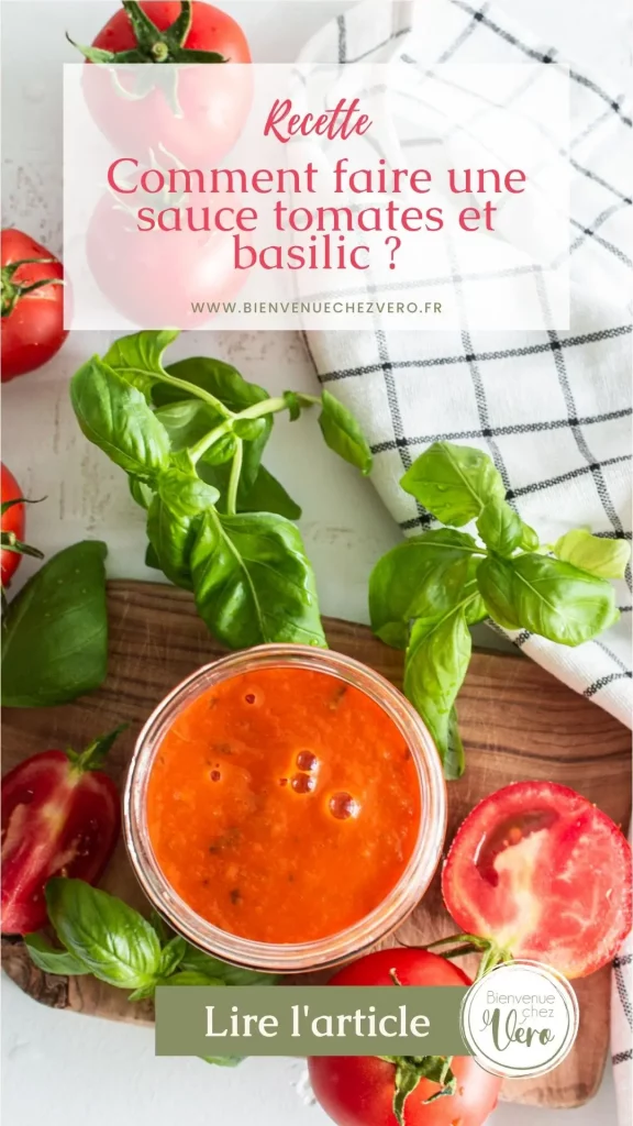 Sauce tomate et basilic