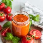 Sauce tomate et basilic