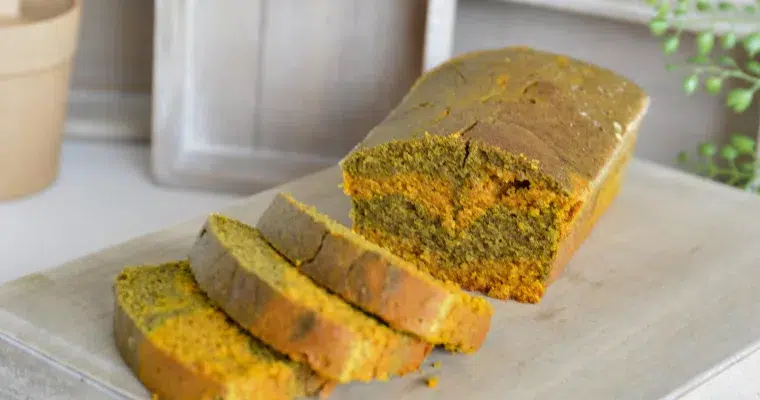 Comment faire un Cake marbré matcha et curcuma