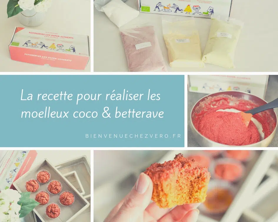 La recette pour réaliser les moelleux coco & betterave