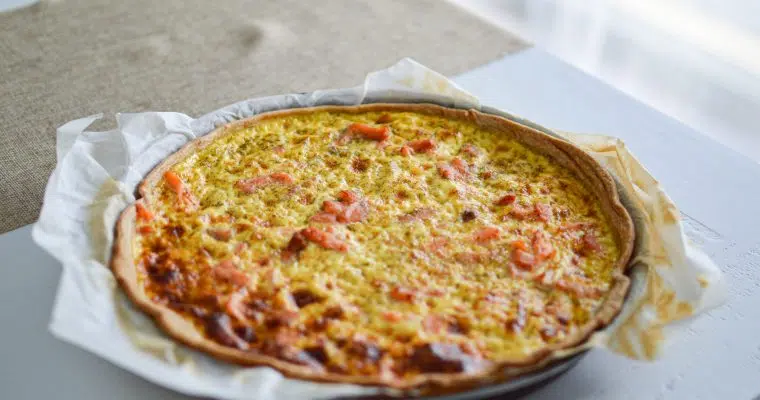 Recette facile de la Quiche aux 2 Saumons