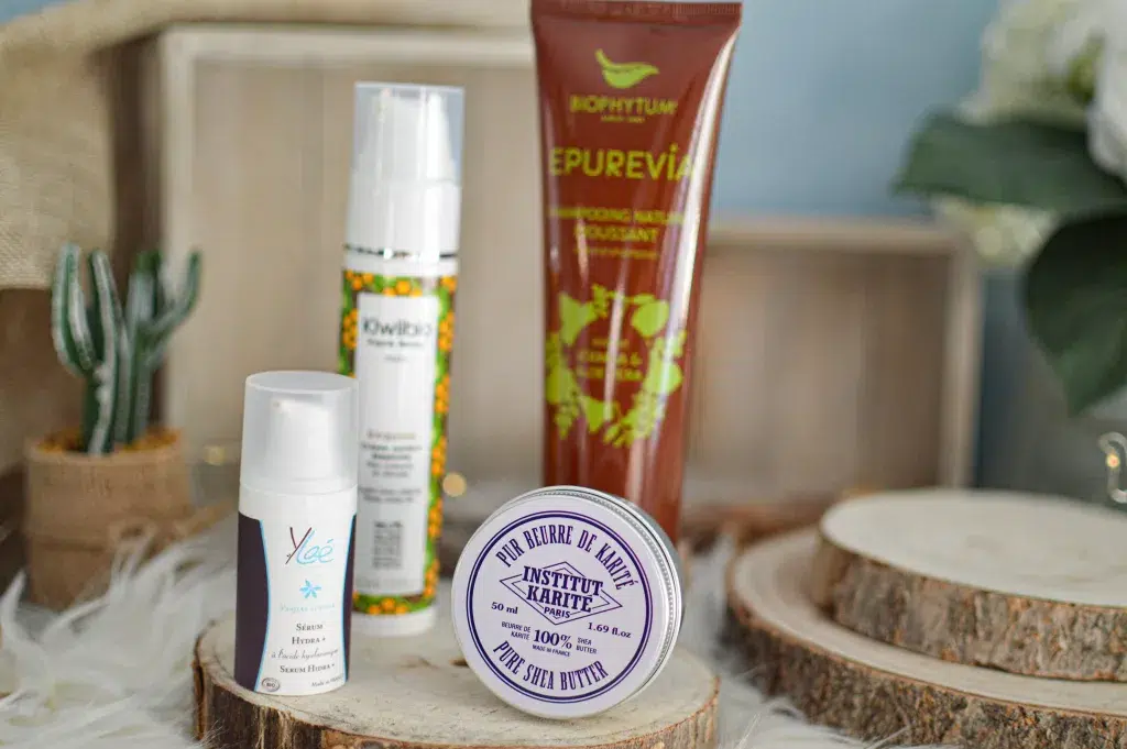 4 produits de la box belle au naturel de Janvier