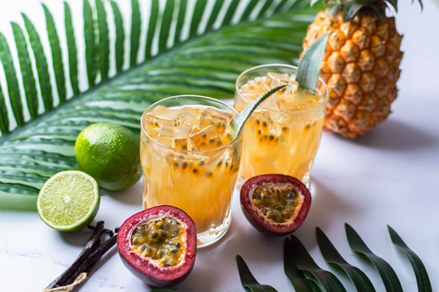 Un cocktail sans alcool comme tu n’en n’as jamais goûté : Ananas, Gingembre et Fruit de la Passion