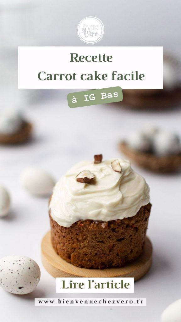 Recette carrot cake facile IG BAS