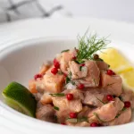 tartare de saumon aux 2 citrons