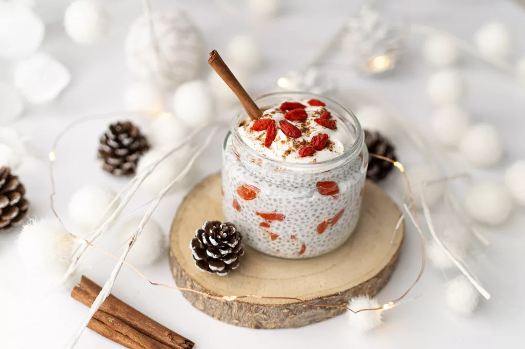 Chia pudding aux baies de Goji