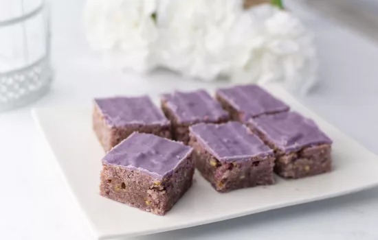 Brownie ube délicieusement gourmand