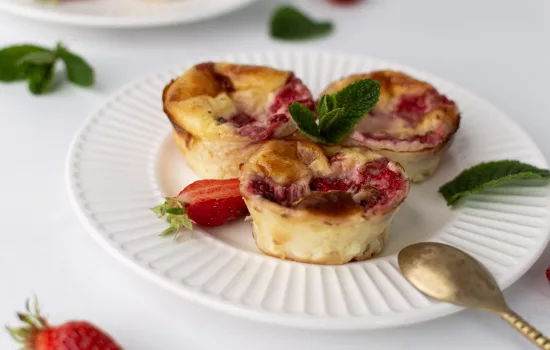 Flans aux fraises gourmands