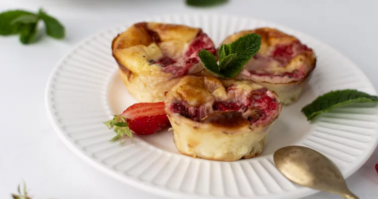 Flans aux fraises gourmands